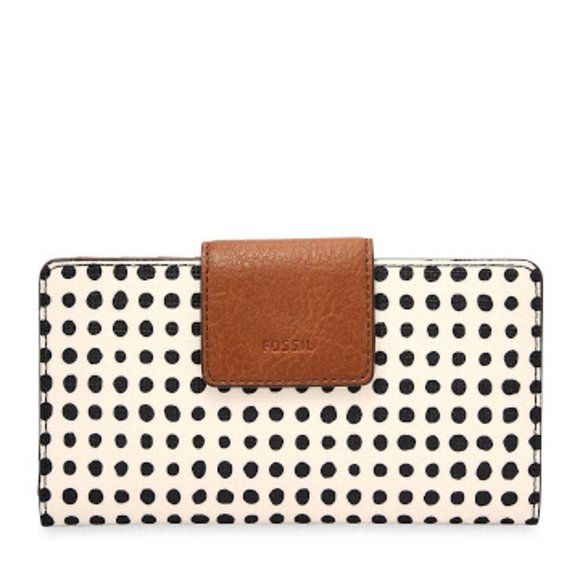 Fossil Handbags - *HOST PICK* Fossil | EMMA Tab Wallet White & Black